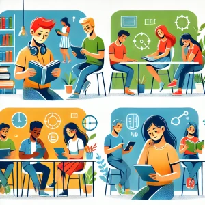 Különböző módszerekkel tanuló diákok